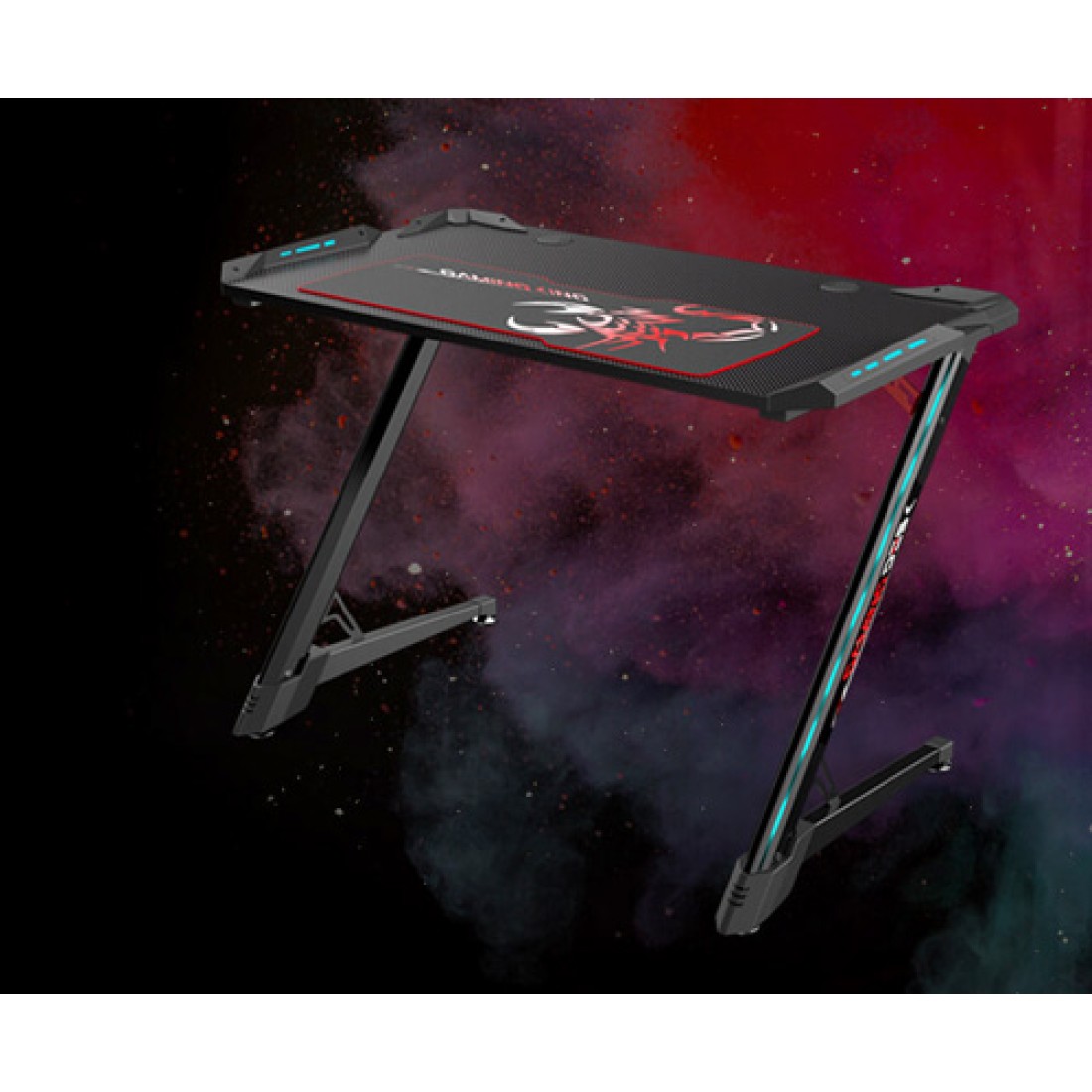 EUREKA ERGONOMIC Z1S PRO GAMING COMPUTER DESK RGB LIGHT